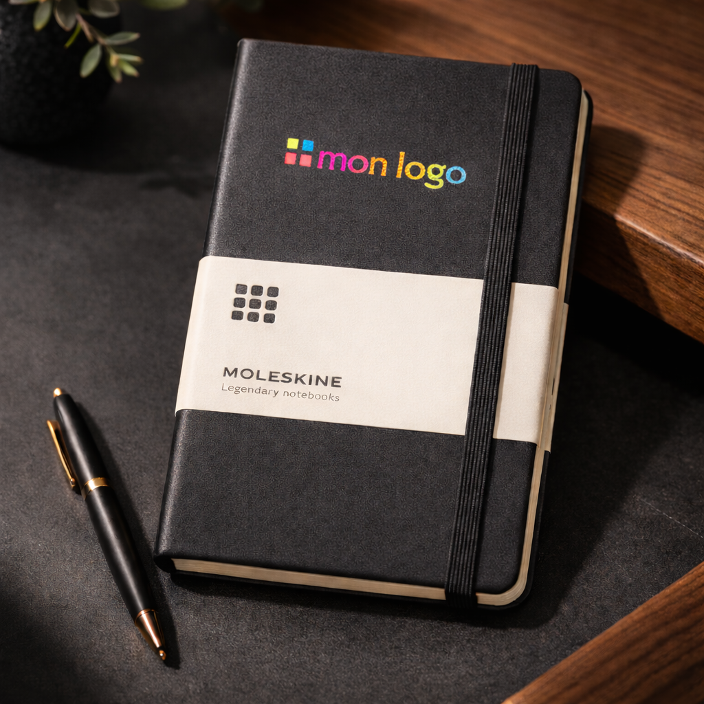 Carnet moleskine personnalisé avec impression numérique